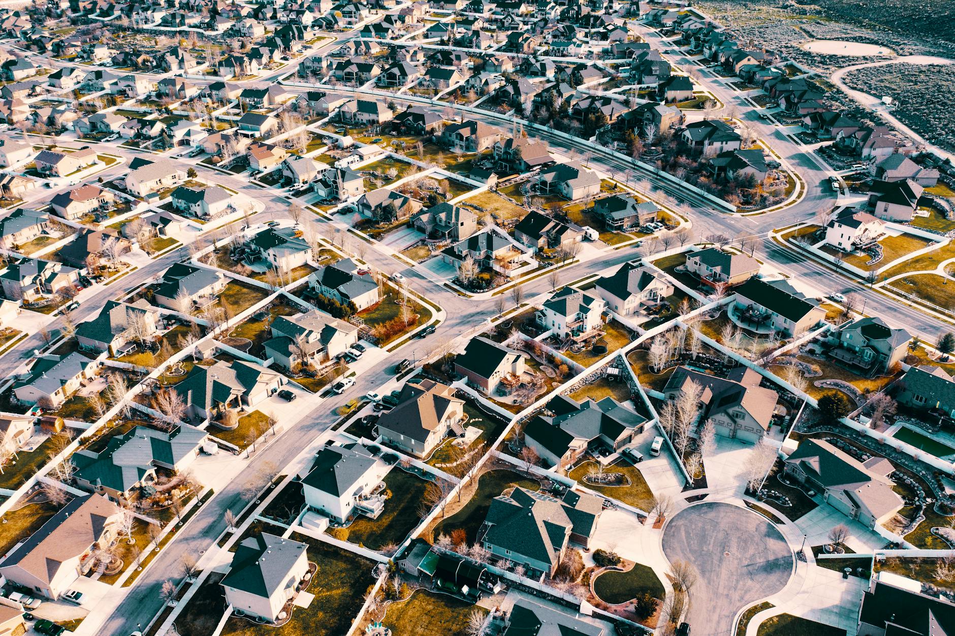 top view photography of city